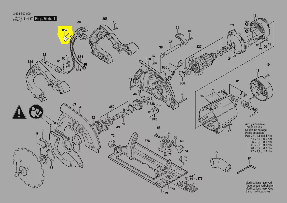 Condensateur antiparasitaire réf. 1 609 203 Y71 BOSCH